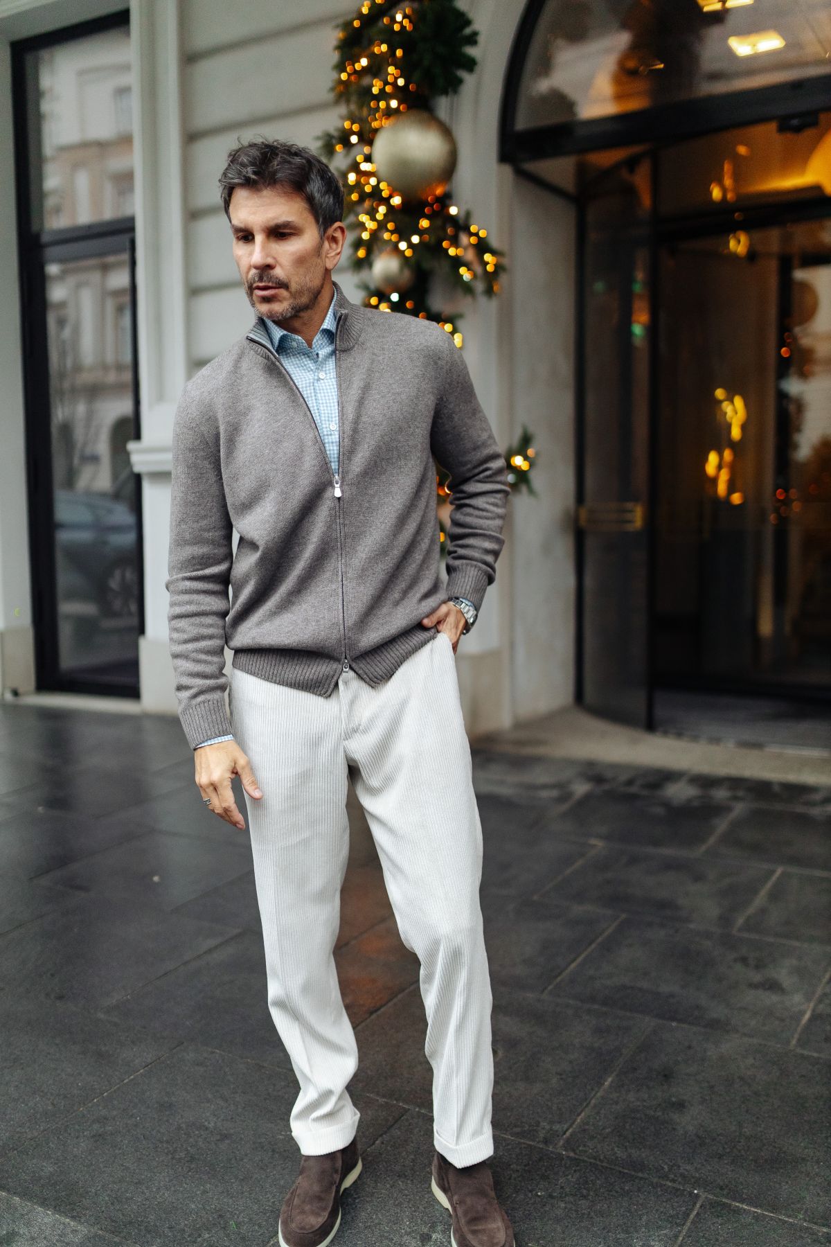 Spodnie sztruksowe Barba Napoli