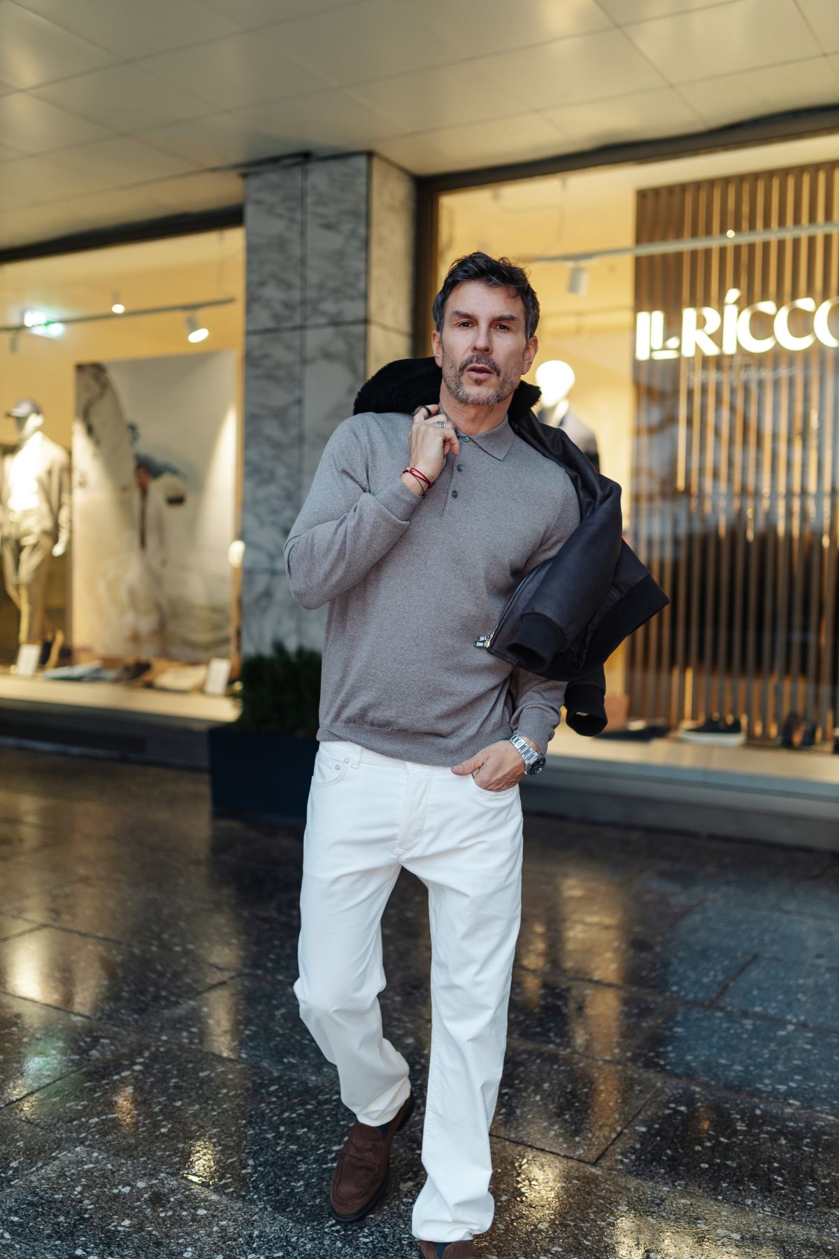 Microcorduroy pants Barba Napoli