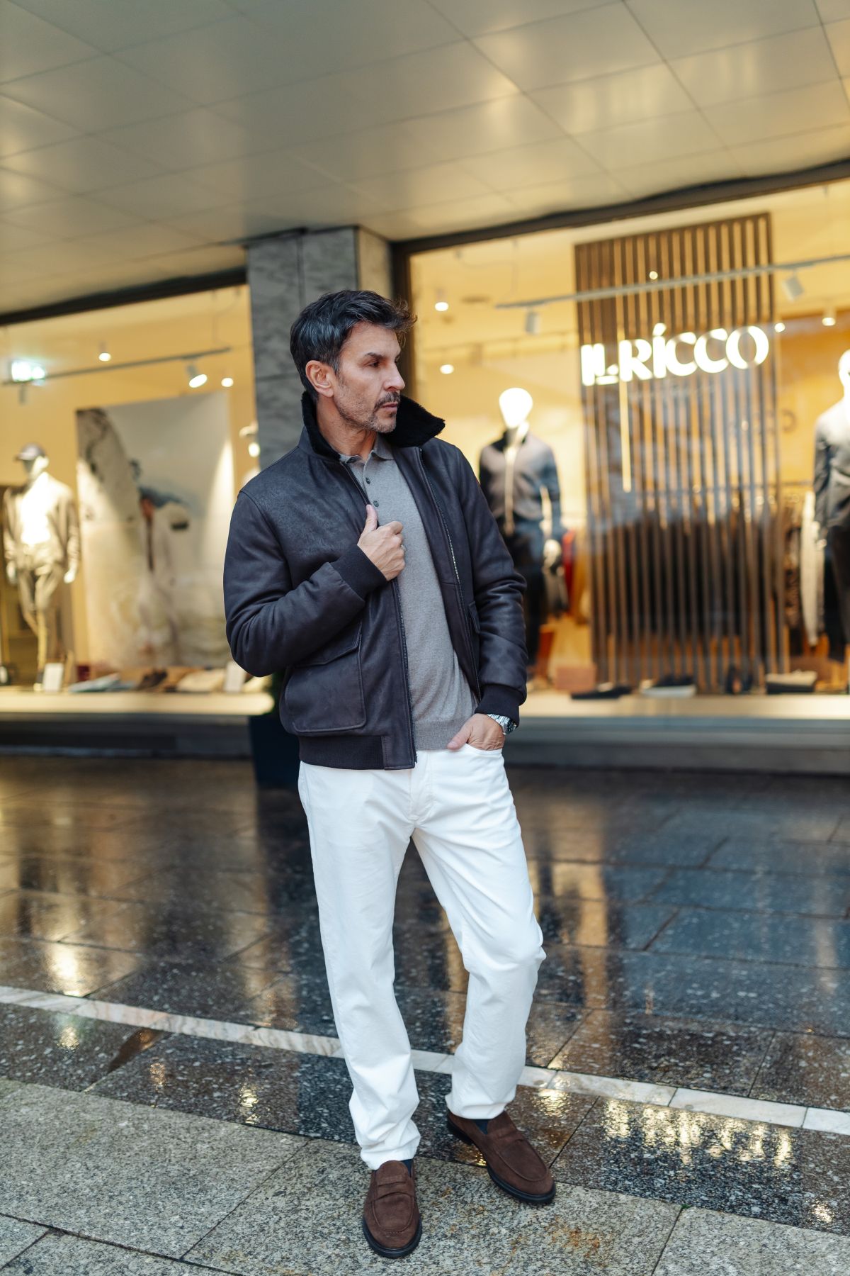 Microcorduroy pants Barba Napoli