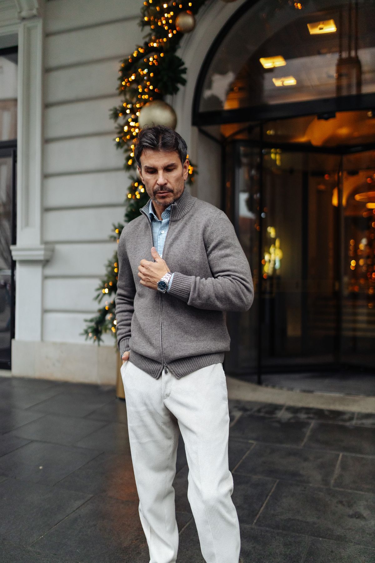 Spodnie sztruksowe Barba Napoli